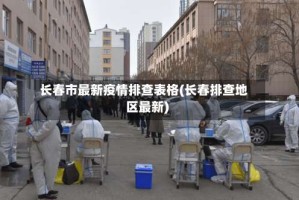 长春市最新疫情排查表格(长春排查地区最新)