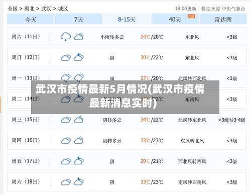 武汉市疫情最新5月情况(武汉市疫情最新消息实时)-第1张图片